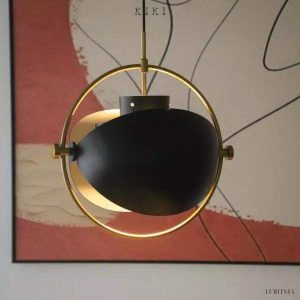 Lampa wisząca Mula z ruchomym kloszem półkulistym