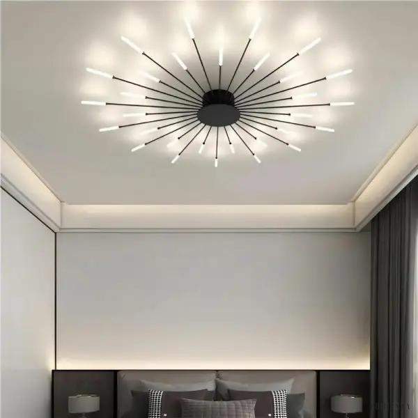 Nowoczesna lampa sufitowa Sputnik z efektem fajerwerków