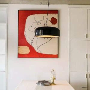 Lampa Wisząca Rosa Nowoczesny Minimalizm Czarny Biały