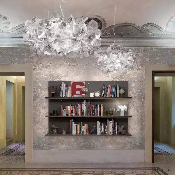 Lampa wisząca Fluf w kształcie chmury z kolorem