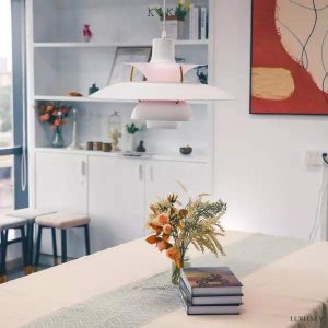 Skandynawska metalowa lampa wisząca wielowarstwowa