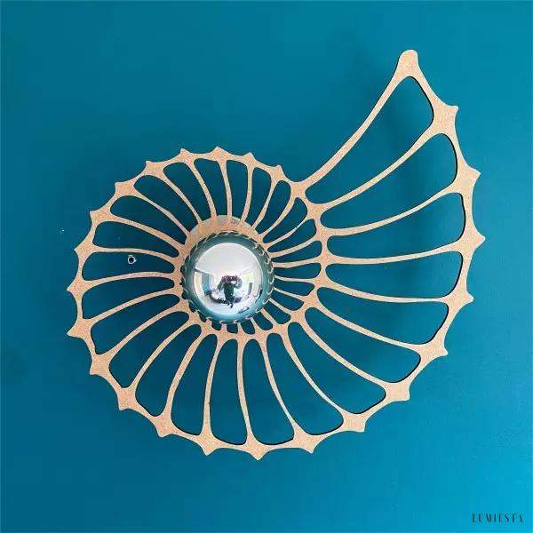 Lampka ścienna LED Nautilus w stylu nowoczesnym 50 cm