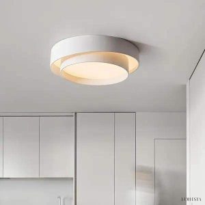Minimalistyczna lampa sufitowa Melody dysk z ściemniaczem