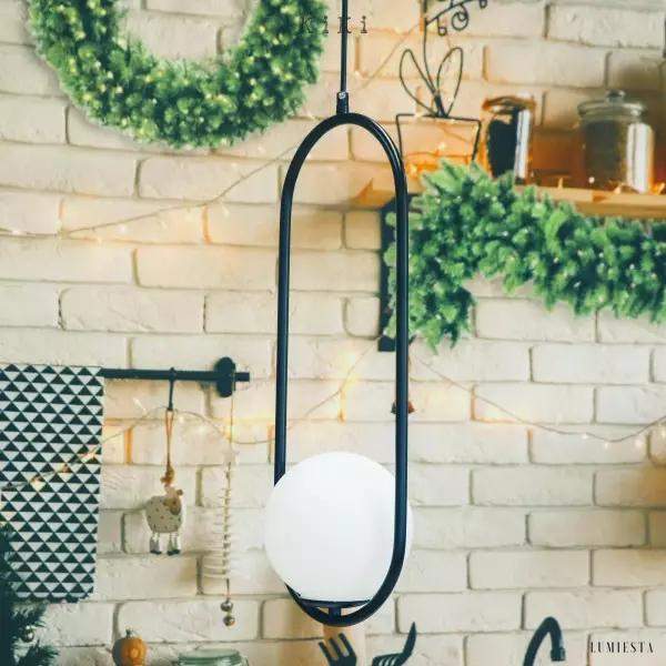 Mila - Lampa Wisząca Szklana Kula Nowoczesny Design