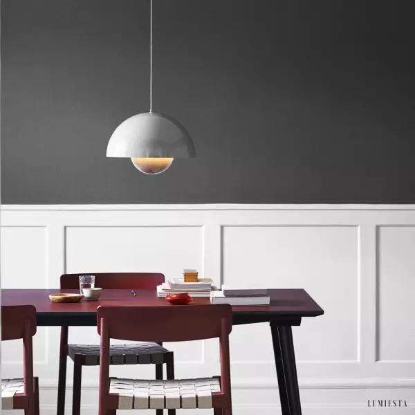 Lampa wisząca Kwiatowa w kształcie półkuli w różnych kolorach