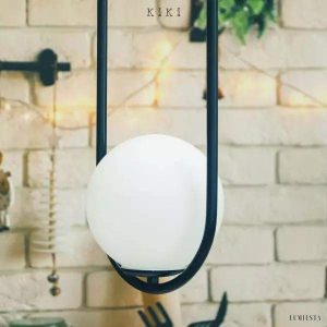 Mila - Lampa Wisząca Szklana Kula Nowoczesny Design