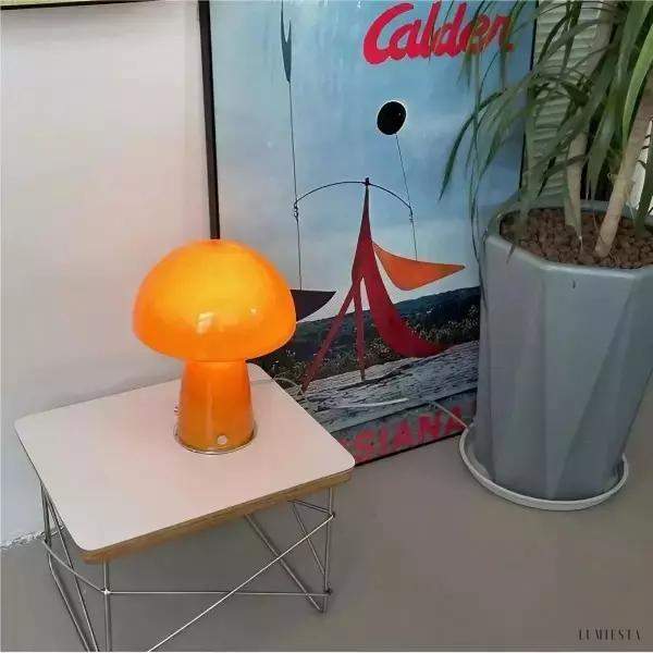 Lampka stołowa w stylu Bauhaus w kształcie grzyba z dimmerem