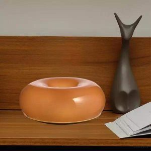 Nowoczesna okrągła lampa stołowa LED z dotykowym włącznikiem