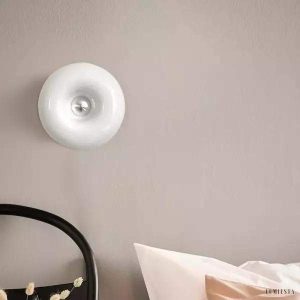 Nowoczesna okrągła lampa stołowa LED z dotykowym włącznikiem