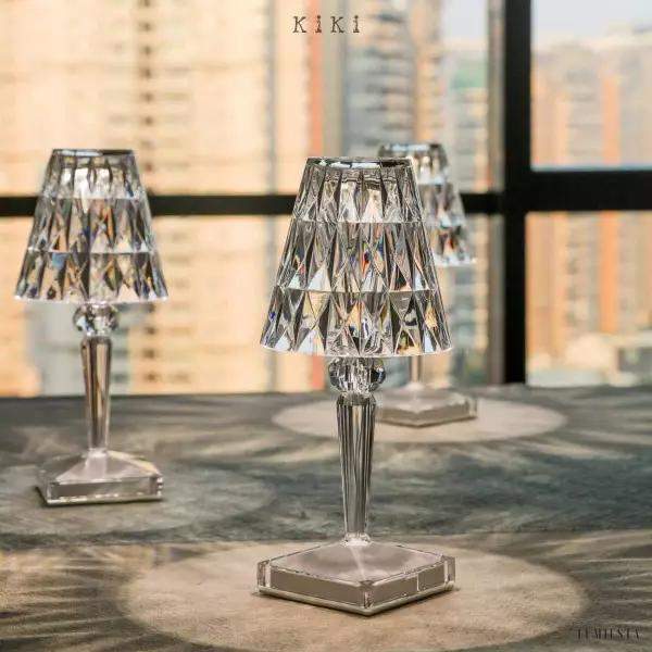 Elegancka lampka stołowa LED w stylu barokowym z akumulatorem