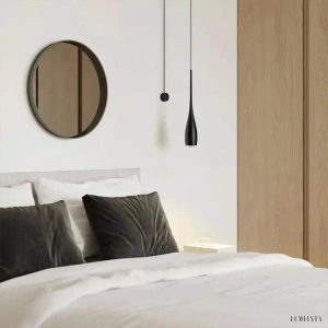 Lampa wisząca Whelan w kształcie kropli nowoczesny styl