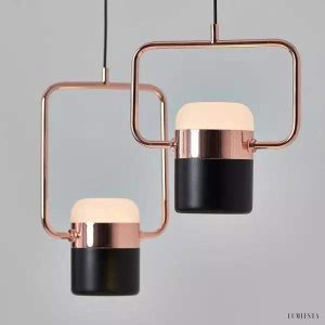 Lampa wisząca LED Slim w stylu art deco z regulowanym kloszem