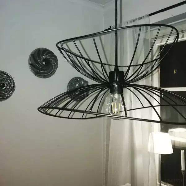 Ray Metalowa Wisząca Lampa z Oryginalnym Kształtem