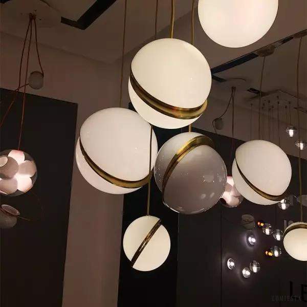 Polar - Lampa Wisząca Kula ze Szczotkowanym Mosiądzem