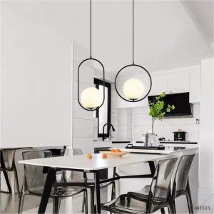 Mila - Lampa Wisząca Szklana Kula Nowoczesny Design