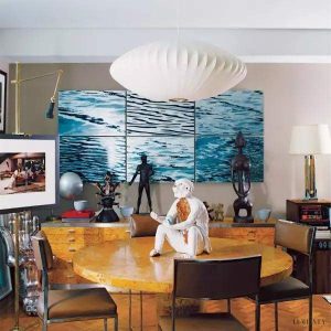 Lampa Wisząca Bib z geometrycznym wzorem krzyżowym