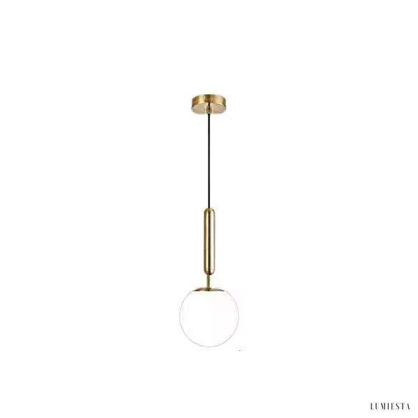 Lampa wisząca Lita z dmuchanymi szklanymi kulkami