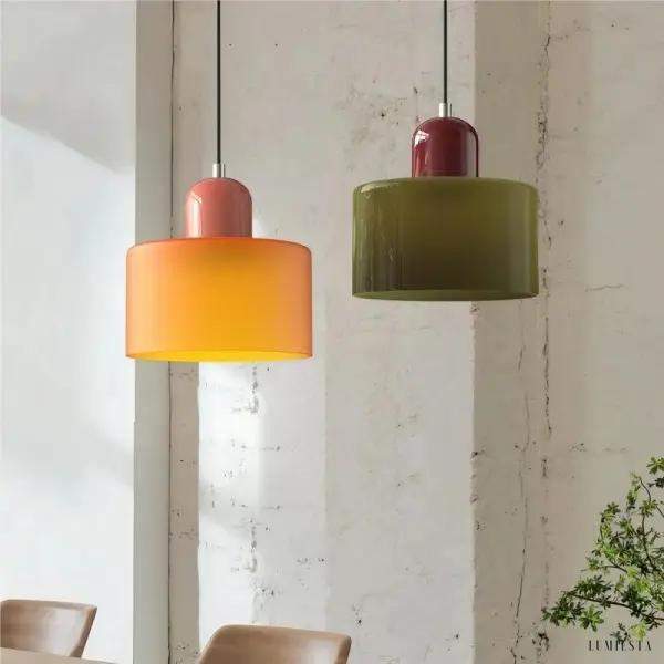 Mondi - Cylindryczna lampa wisząca - elegancki design do wnętrz - wiele kolorów - Ø15cm