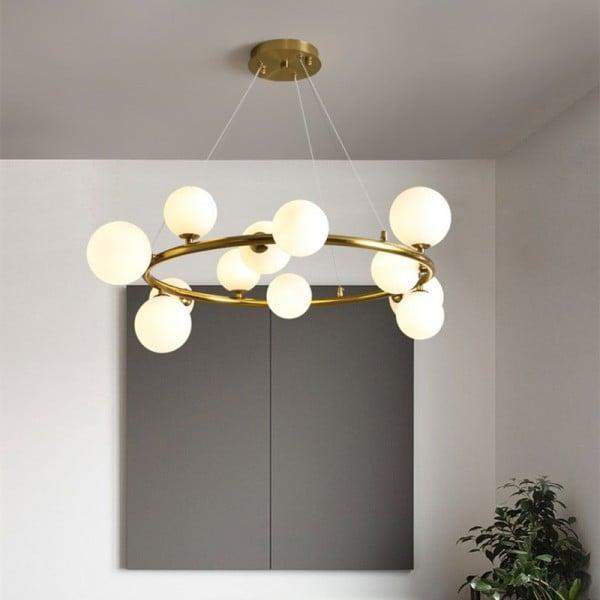 Lampa wisząca Mori w stylu skandynawskim z metalowymi kulkami