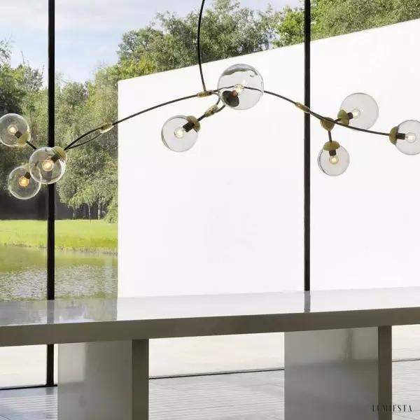 Lampa wisząca Ivy w egzotycznym stylu z dmuchanego szkła