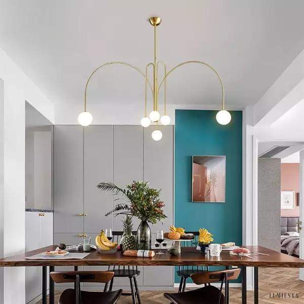 Lampa wisząca Gran Finale nowoczesna z okrągłymi kloszami