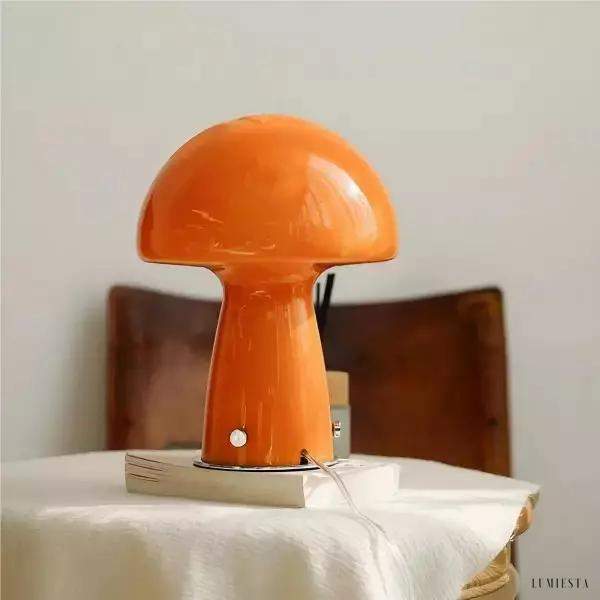 Lampka stołowa w stylu Bauhaus w kształcie grzyba z dimmerem