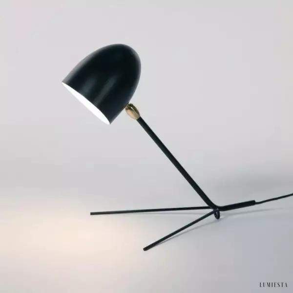 Lampa stołowa tripod czarna z nowoczesnym designem