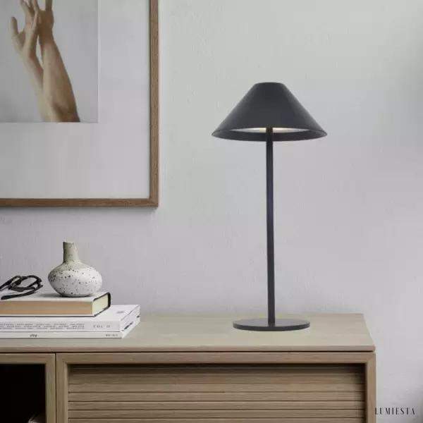 Lampka stołowa Cone z akumulatorem do użytku zewnętrznego