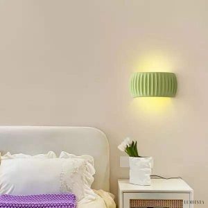 Lampy ścienna ribbed w stylu nordyckim w trzech kolorach