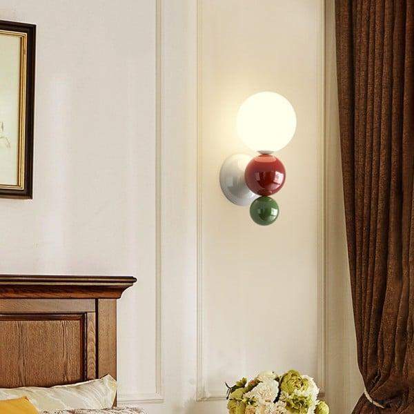 Lampa Ścienna Globe Bubble kinkiet metalowy ściemniany wielokolorowy styl skandynawski
