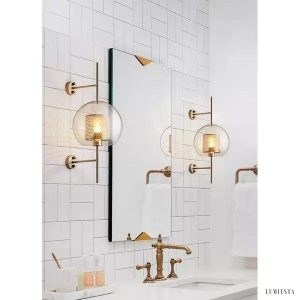 Lampa Ścienna Chiswick Glass Stylowa Szklana Kapsułka