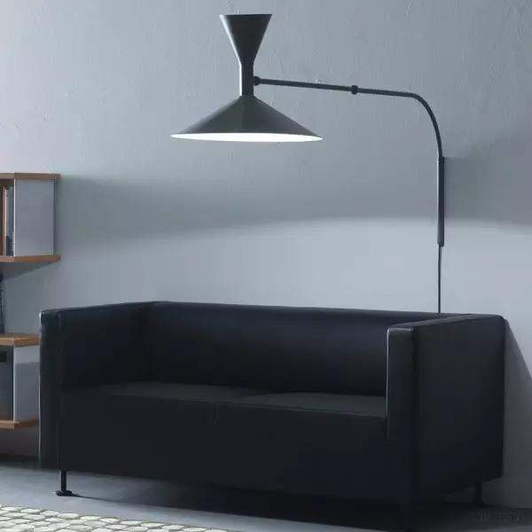 Lampa ścienna Lampe De Marseille stylowa aluminiowa ściemniacz