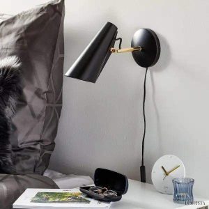 Lampa ścienna Birdy w stylu nowoczesnym kolor czarny