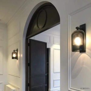 Lampa ścienna szklana Lumi elegancka minimalistyczna 35 cm