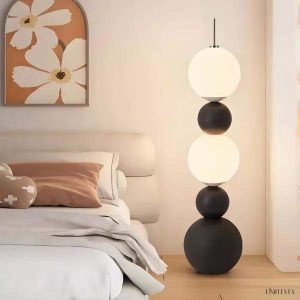 Nowoczesna minimalistyczna lampa podłogowa Molecular Ball
