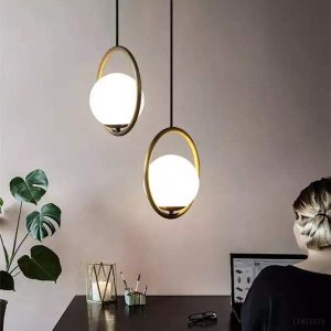 Mila - Lampa Wisząca Szklana Kula Nowoczesny Design