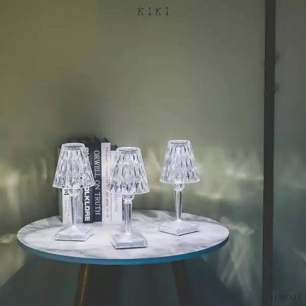 Elegancka lampka stołowa LED w stylu barokowym z akumulatorem