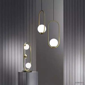 Mila - Lampa Wisząca Szklana Kula Nowoczesny Design