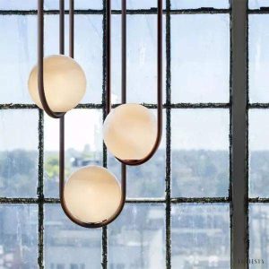 Mila - Lampa Wisząca Szklana Kula Nowoczesny Design