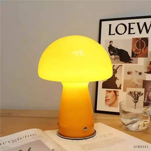 Lampka stołowa w stylu Bauhaus w kształcie grzyba z dimmerem