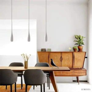 Lampa wisząca Whelan w kształcie kropli nowoczesny styl