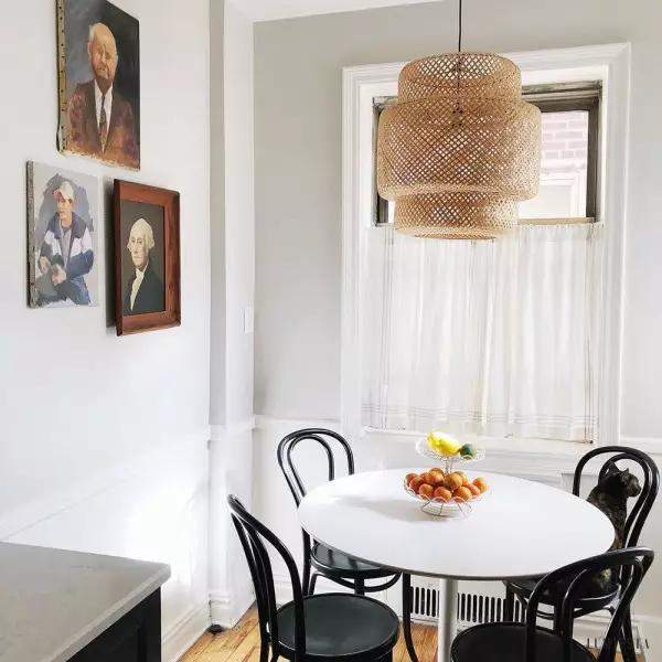 Bambusowa lampa wisząca w naturalnym stylu do wnętrz