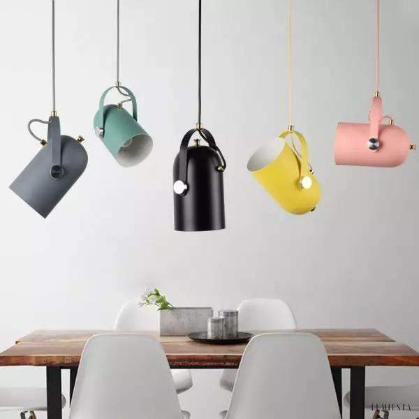 Aria Lampa Wisząca Nowoczesny Klosz w Kolorze