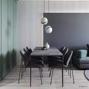 Polar - Lampa Wisząca Kula ze Szczotkowanym Mosiądzem