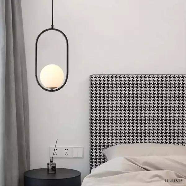 Mila - Lampa Wisząca Szklana Kula Nowoczesny Design