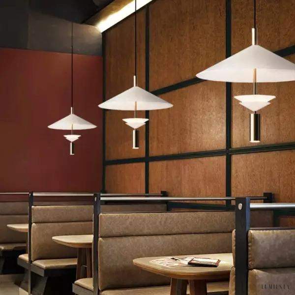 Metalowa lampa wisząca Lantia w skandynawskim stylu