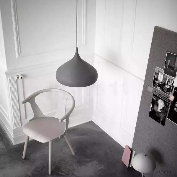 Marvi - Lampa wisząca w nowoczesnym stylu z aluminium, 32x19cm, 1-punktowa