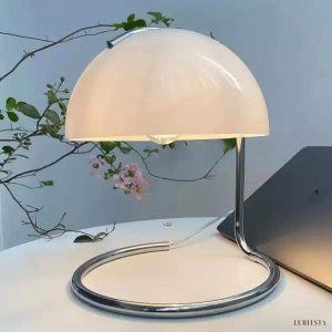 Lampa stołowa Esme minimalistyczny design z szklanym kloszem