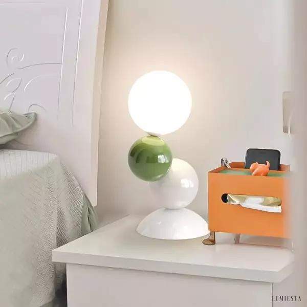 Kolorowa stołowa lampa akrylowa w nowoczesnym stylu