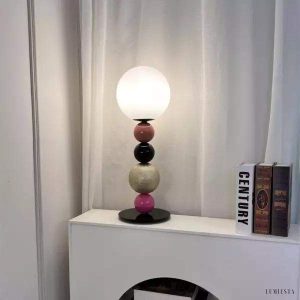 Kolorowa Lampa Stolikowa z Okrągłych Kulek 58 cm